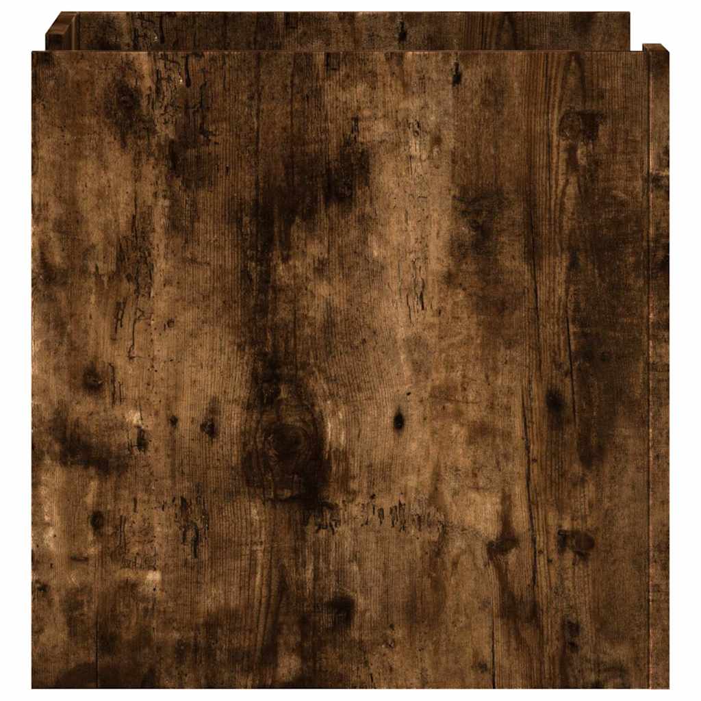 vidaXL Bedside Cabinet Smoked Oak 45x50x50 cm Engineered Wood