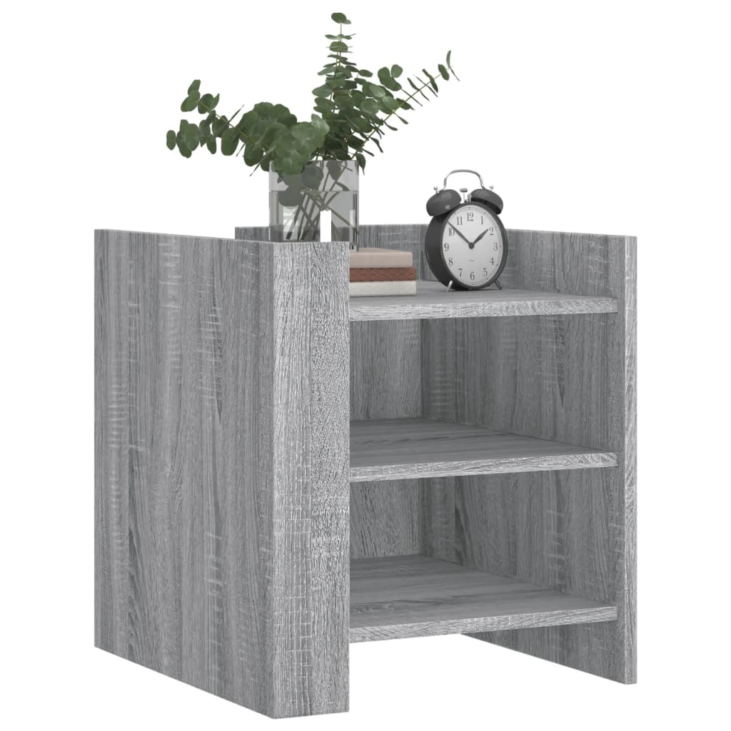 vidaXL Bedside Cabinet Grey Sonoma 45x50x50 cm Engineered Wood