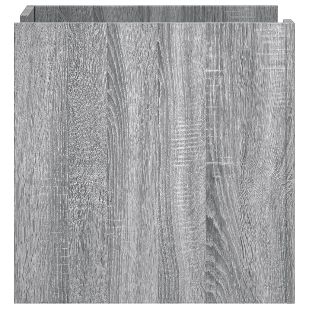 vidaXL Bedside Cabinet Grey Sonoma 45x50x50 cm Engineered Wood