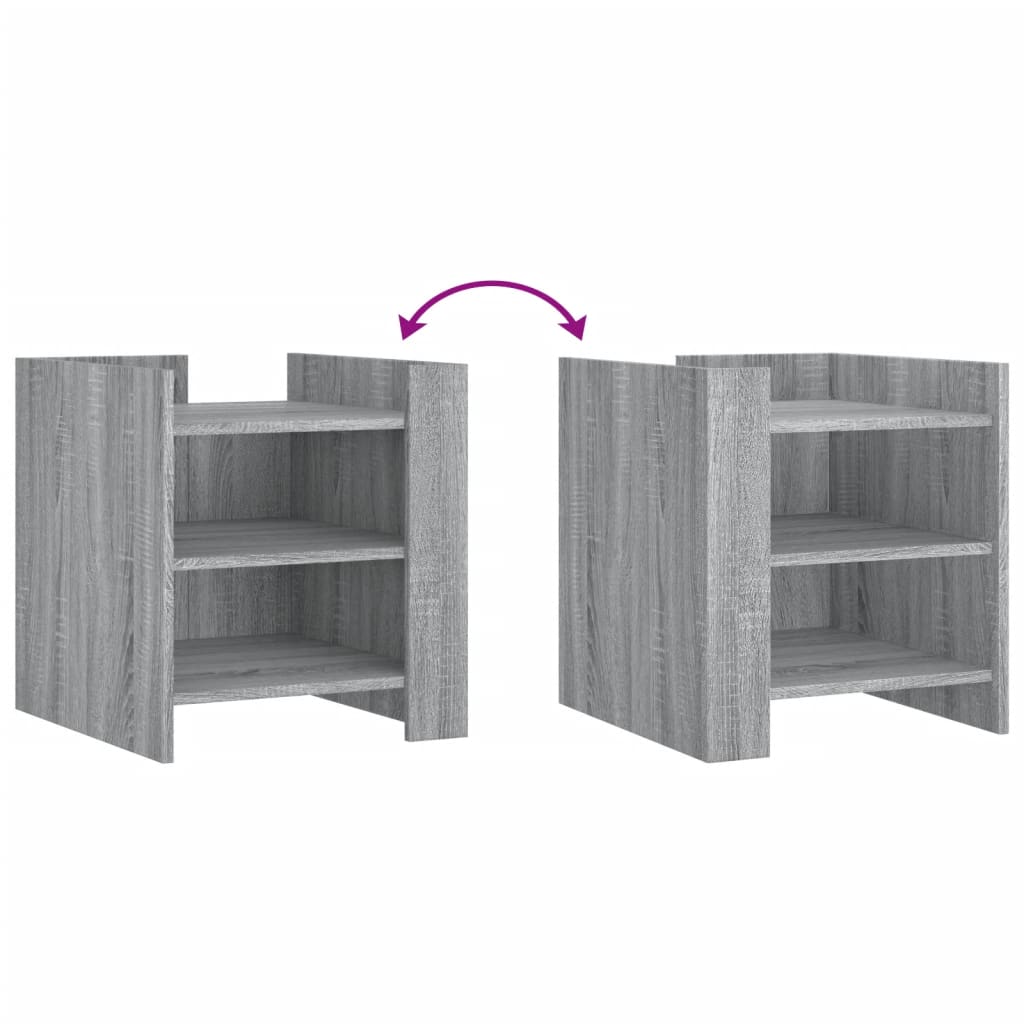 vidaXL Bedside Cabinet Grey Sonoma 45x50x50 cm Engineered Wood