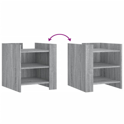 vidaXL Bedside Cabinet Grey Sonoma 45x50x50 cm Engineered Wood