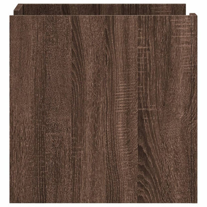 vidaXL Bedside Cabinet Brown Oak 45x50x50 cm Engineered Wood