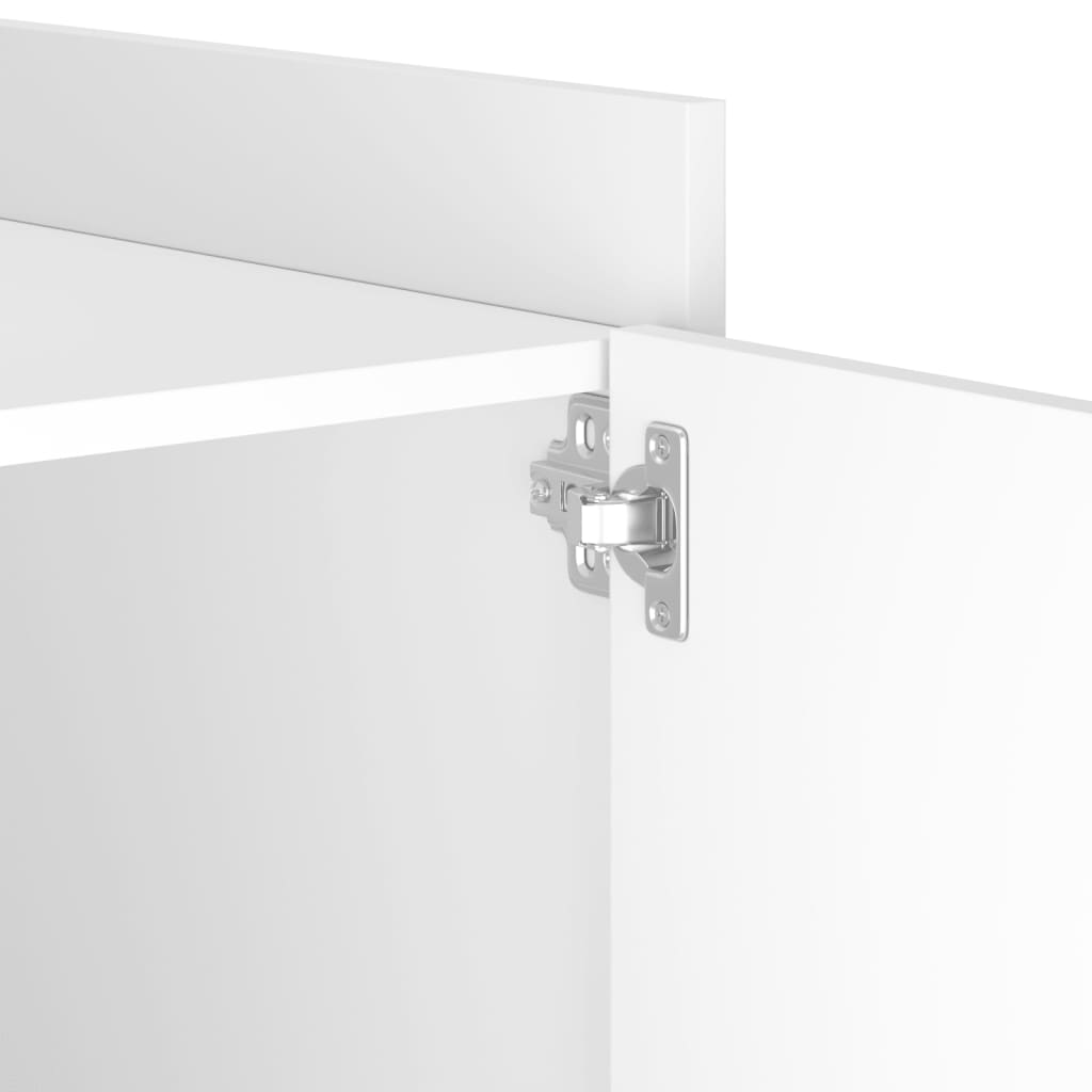 vidaXL Bedside Cabinet White 45x50x50 cm Engineered Wood