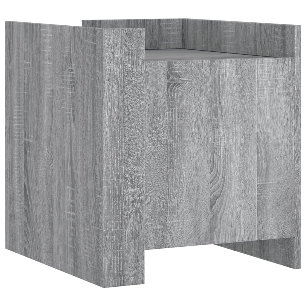 vidaXL Bedside Cabinet Grey Sonoma 45x50x50 cm Engineered Wood