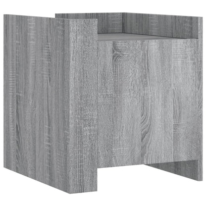 vidaXL Bedside Cabinet Grey Sonoma 45x50x50 cm Engineered Wood