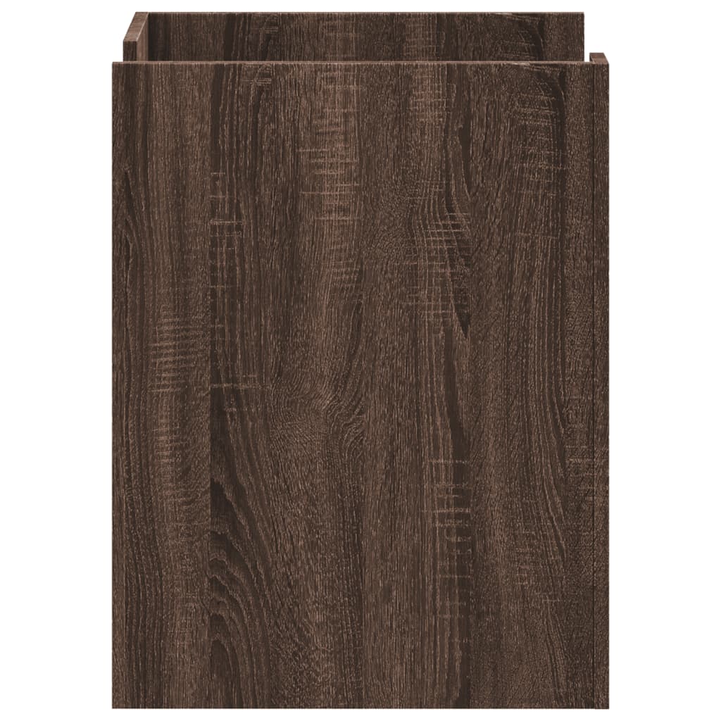 vidaXL Bedside Cabinet Brown Oak 45x50x65 cm Engineered Wood