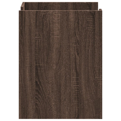 vidaXL Bedside Cabinet Brown Oak 45x50x65 cm Engineered Wood
