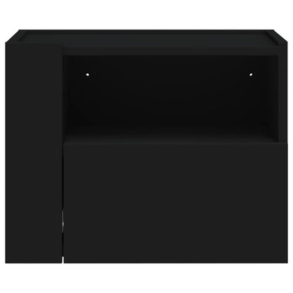 vidaXL Wall-mounted Bedside Cabinet Black 45x30x35 cm