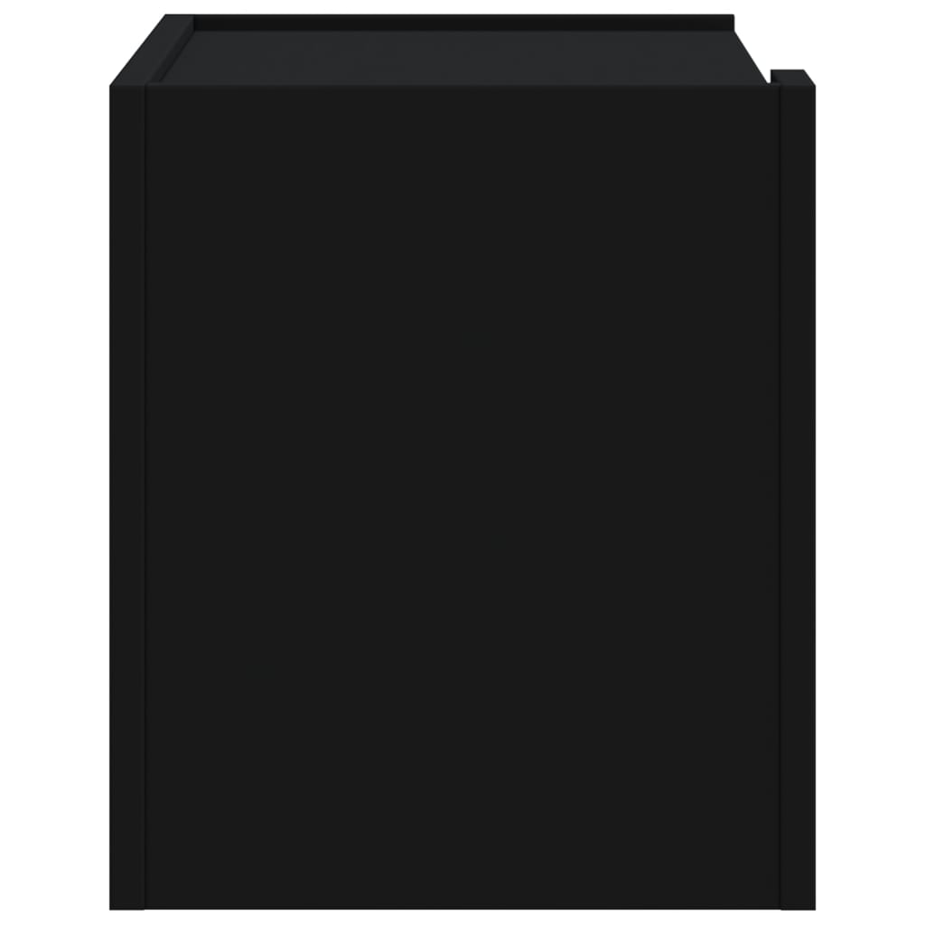 vidaXL Wall-mounted Bedside Cabinets 2 pcs Black 45x30x35 cm