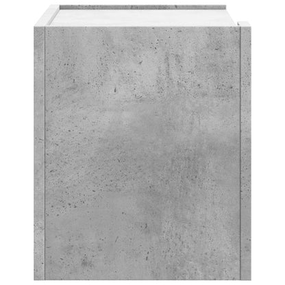 vidaXL Wall-mounted Bedside Cabinet Concrete Grey 45x30x35 cm