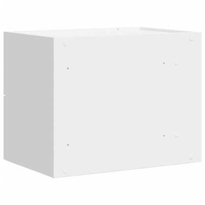 vidaXL Wall-mounted Bedside Cabinet White 45x30x35 cm