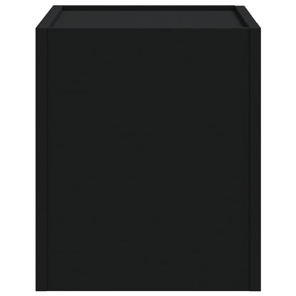 vidaXL Wall-mounted Bedside Cabinet Black 45x30x35 cm