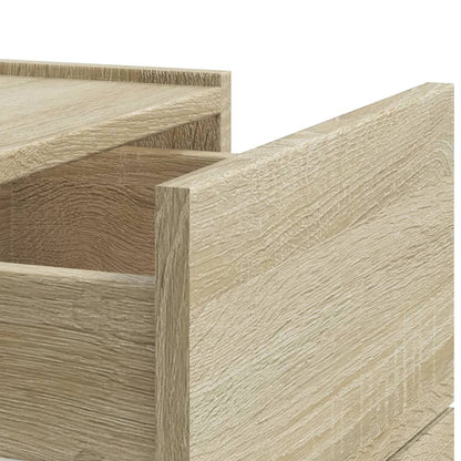 vidaXL Wall-mounted Bedside Cabinets 2 pcs Sonoma Oak 45x30x35 cm