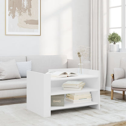 vidaXL Coffee Table White 80x50x50 cm Engineered Wood