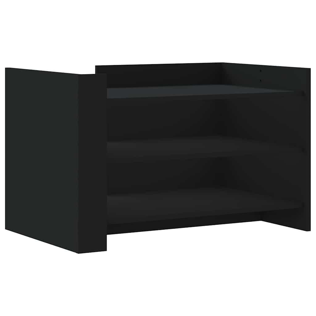 vidaXL Coffee Table Black 80x50x50 cm Engineered Wood
