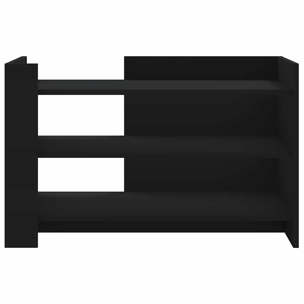 vidaXL Coffee Table Black 80x50x50 cm Engineered Wood