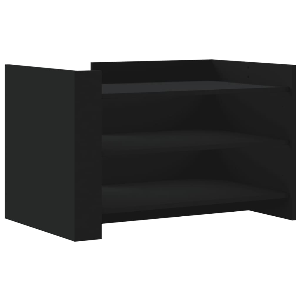 vidaXL Coffee Table Black 80x50x50 cm Engineered Wood