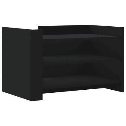 vidaXL Coffee Table Black 80x50x50 cm Engineered Wood
