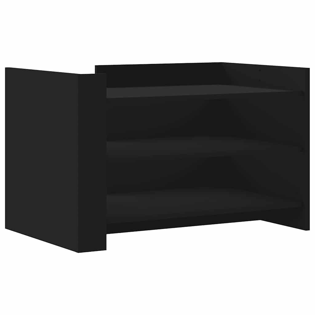 vidaXL Coffee Table Black 80x50x50 cm Engineered Wood