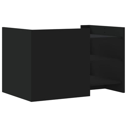 vidaXL Coffee Table Black 80x50x50 cm Engineered Wood