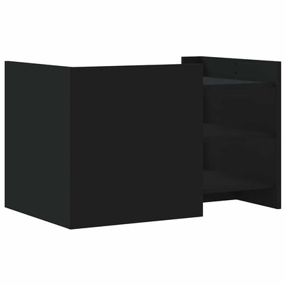 vidaXL Coffee Table Black 80x50x50 cm Engineered Wood
