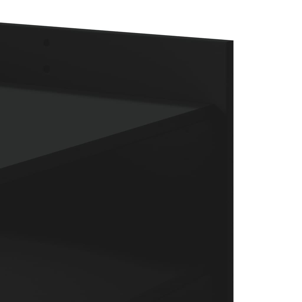 vidaXL Coffee Table Black 80x50x50 cm Engineered Wood