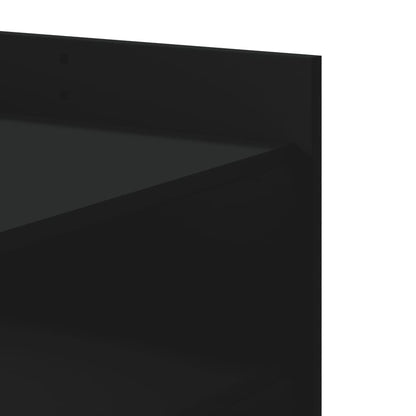 vidaXL Coffee Table Black 80x50x50 cm Engineered Wood