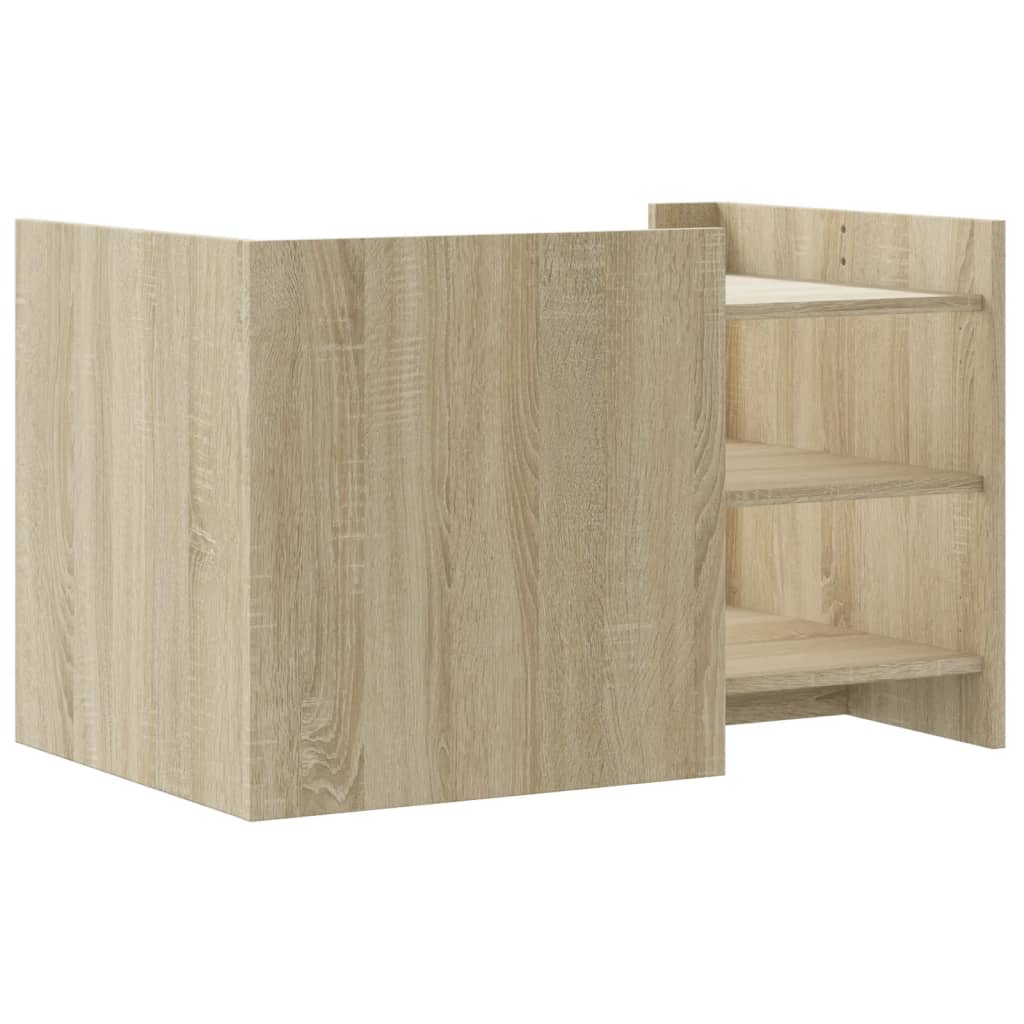 vidaXL Coffee Table Sonoma Oak 80x50x50 cm Engineered Wood