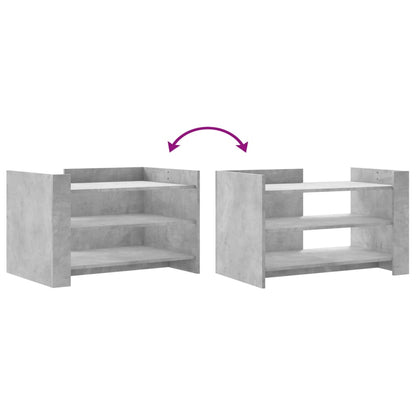 vidaXL Coffee Table Concrete Grey 80x50x50 cm Engineered Wood