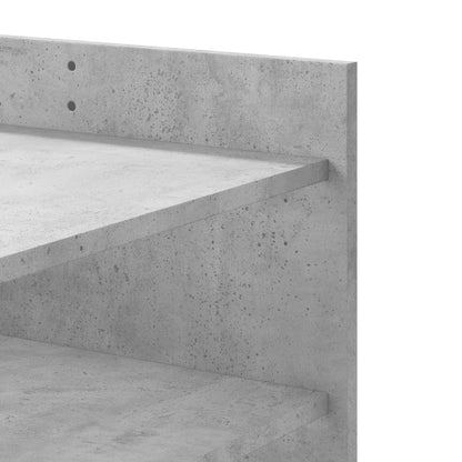 vidaXL Coffee Table Concrete Grey 80x50x50 cm Engineered Wood