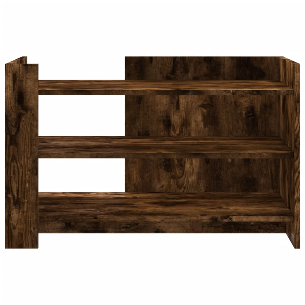 vidaXL Coffee Table Smoked Oak 80x50x50 cm Engineered Wood