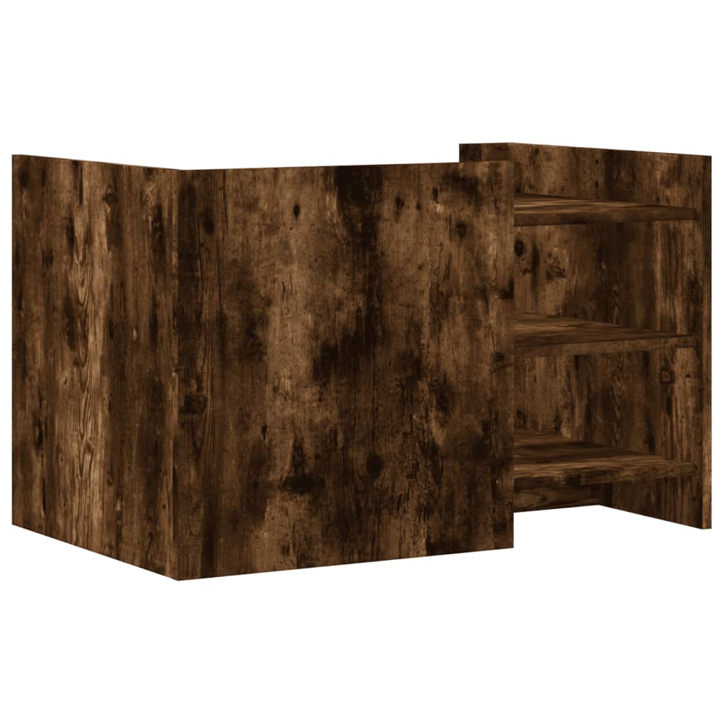 vidaXL Coffee Table Smoked Oak 80x50x50 cm Engineered Wood