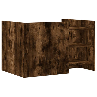 vidaXL Coffee Table Smoked Oak 80x50x50 cm Engineered Wood