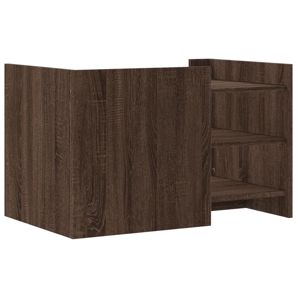 vidaXL Coffee Table Brown Oak 80x50x50 cm Engineered Wood