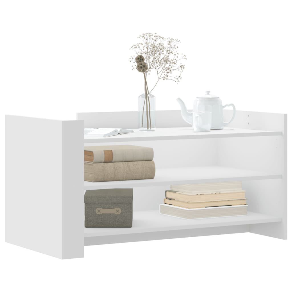 vidaXL Coffee Table White 100x50x50 cm Engineered Wood
