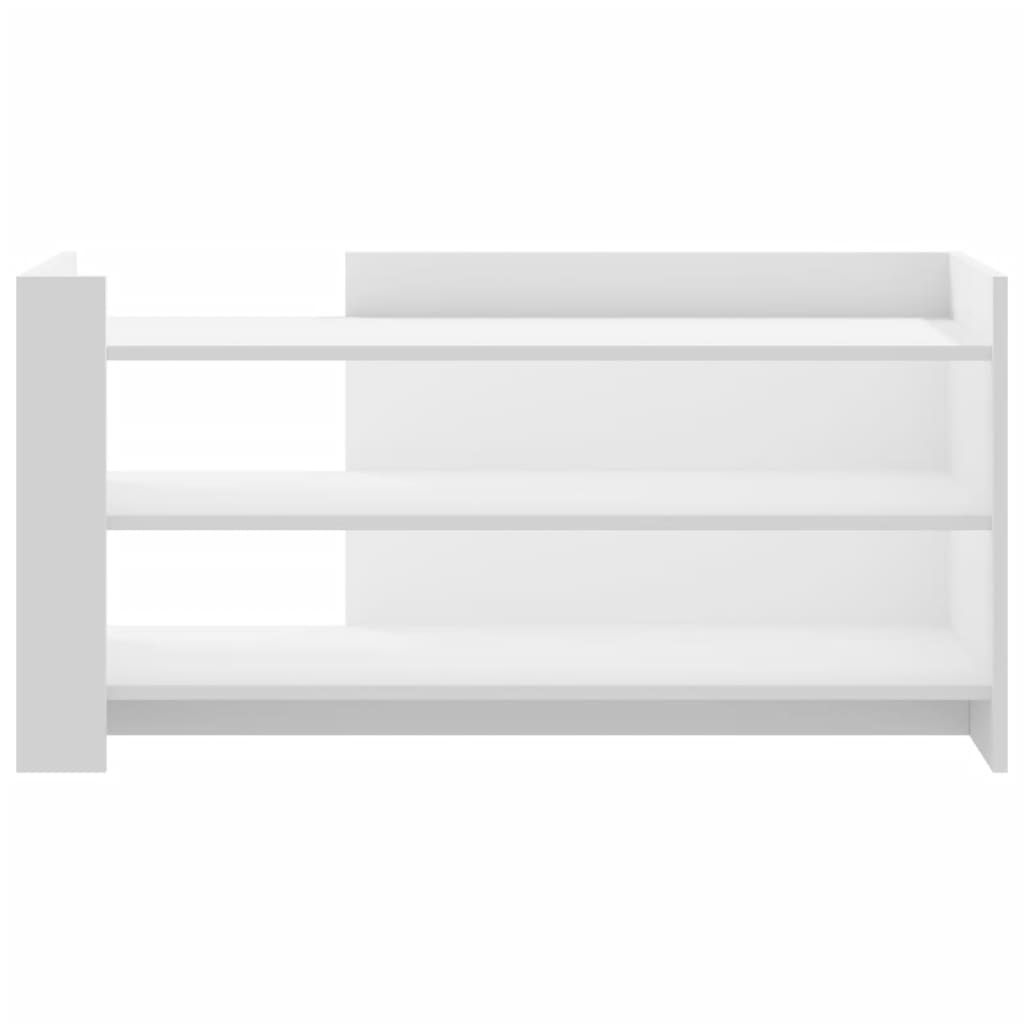 vidaXL Coffee Table White 100x50x50 cm Engineered Wood