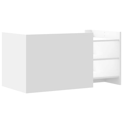vidaXL Coffee Table White 100x50x50 cm Engineered Wood