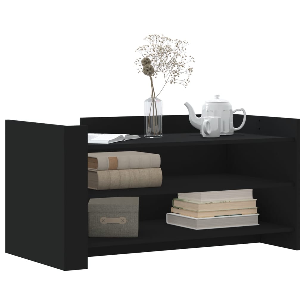 vidaXL Coffee Table Black 100x50x50 cm Engineered Wood