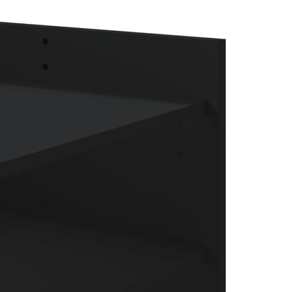 vidaXL Coffee Table Black 100x50x50 cm Engineered Wood