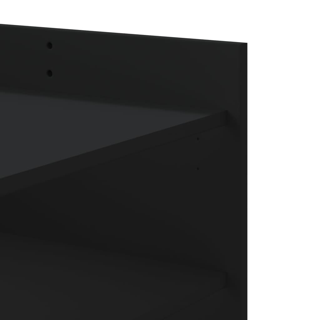 vidaXL Coffee Table Black 100x50x50 cm Engineered Wood