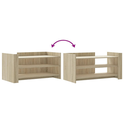 vidaXL Coffee Table Sonoma Oak 100x50x50 cm Engineered Wood