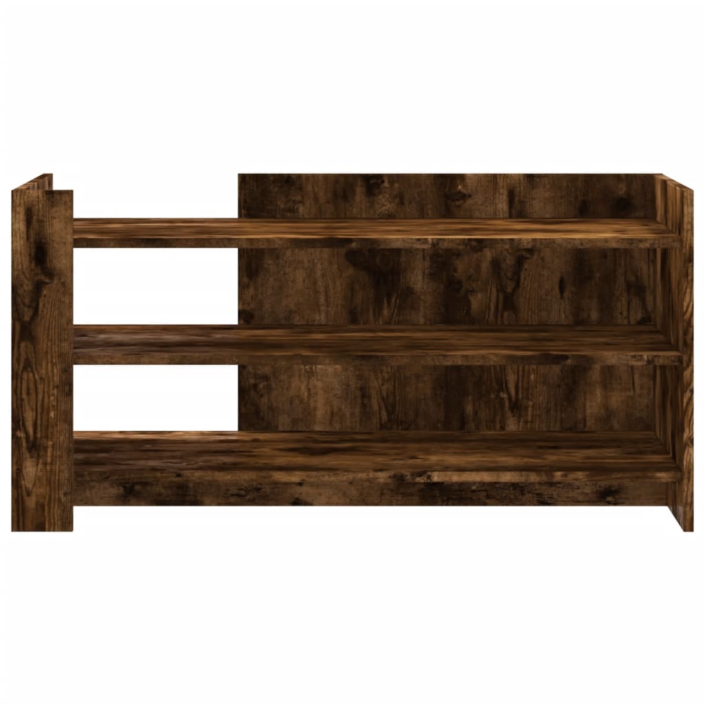 vidaXL Coffee Table Smoked Oak 100x50x50 cm Engineered Wood