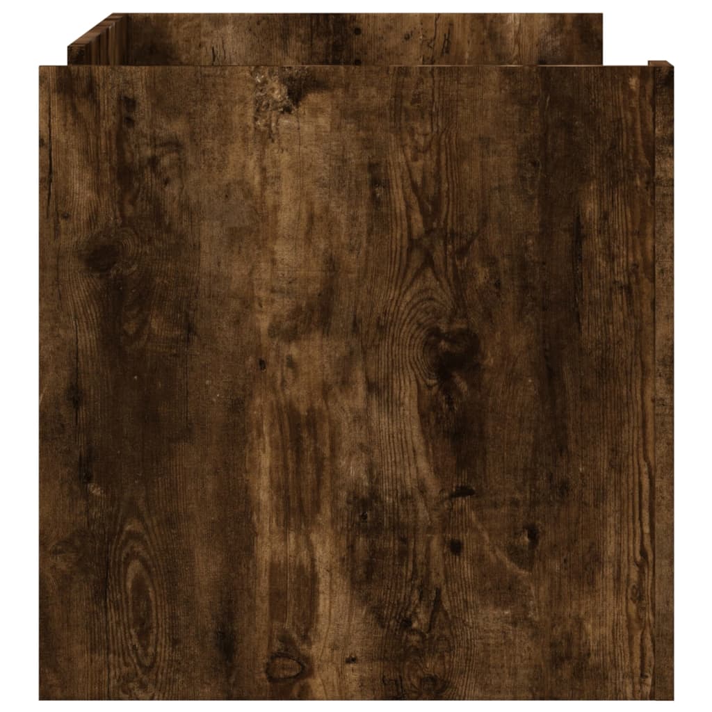 vidaXL Coffee Table Smoked Oak 100x50x50 cm Engineered Wood