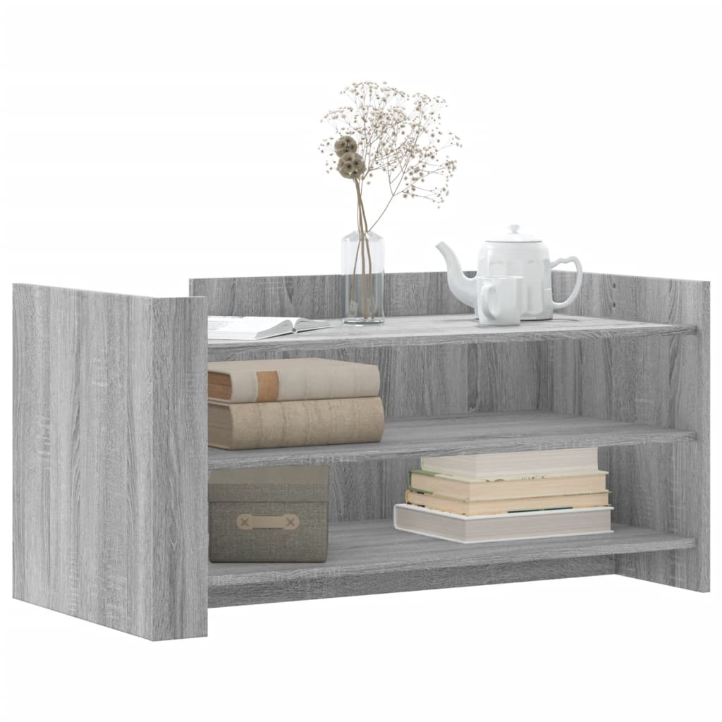 vidaXL Coffee Table Grey Sonoma 100x50x50 cm Engineered Wood