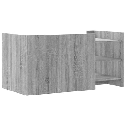 vidaXL Coffee Table Grey Sonoma 100x50x50 cm Engineered Wood