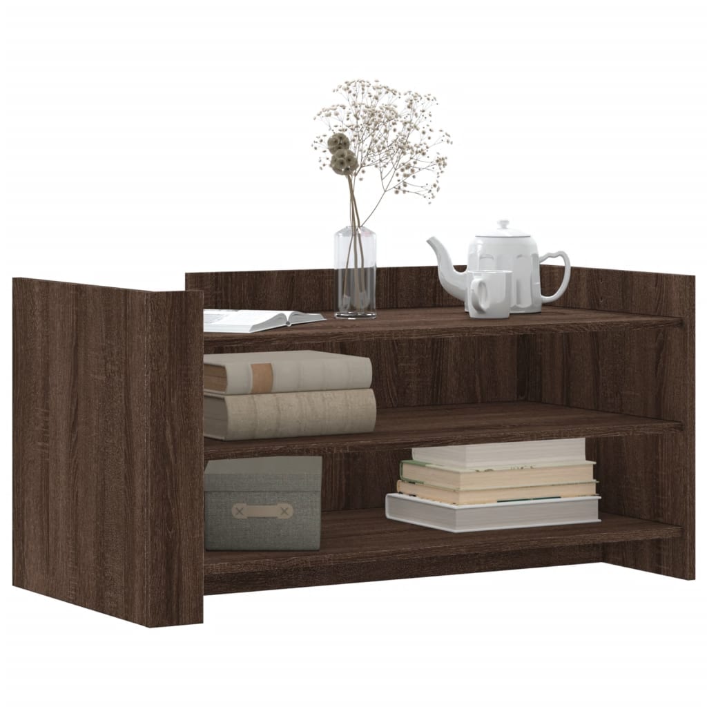vidaXL Coffee Table Brown Oak 100x50x50 cm Engineered Wood