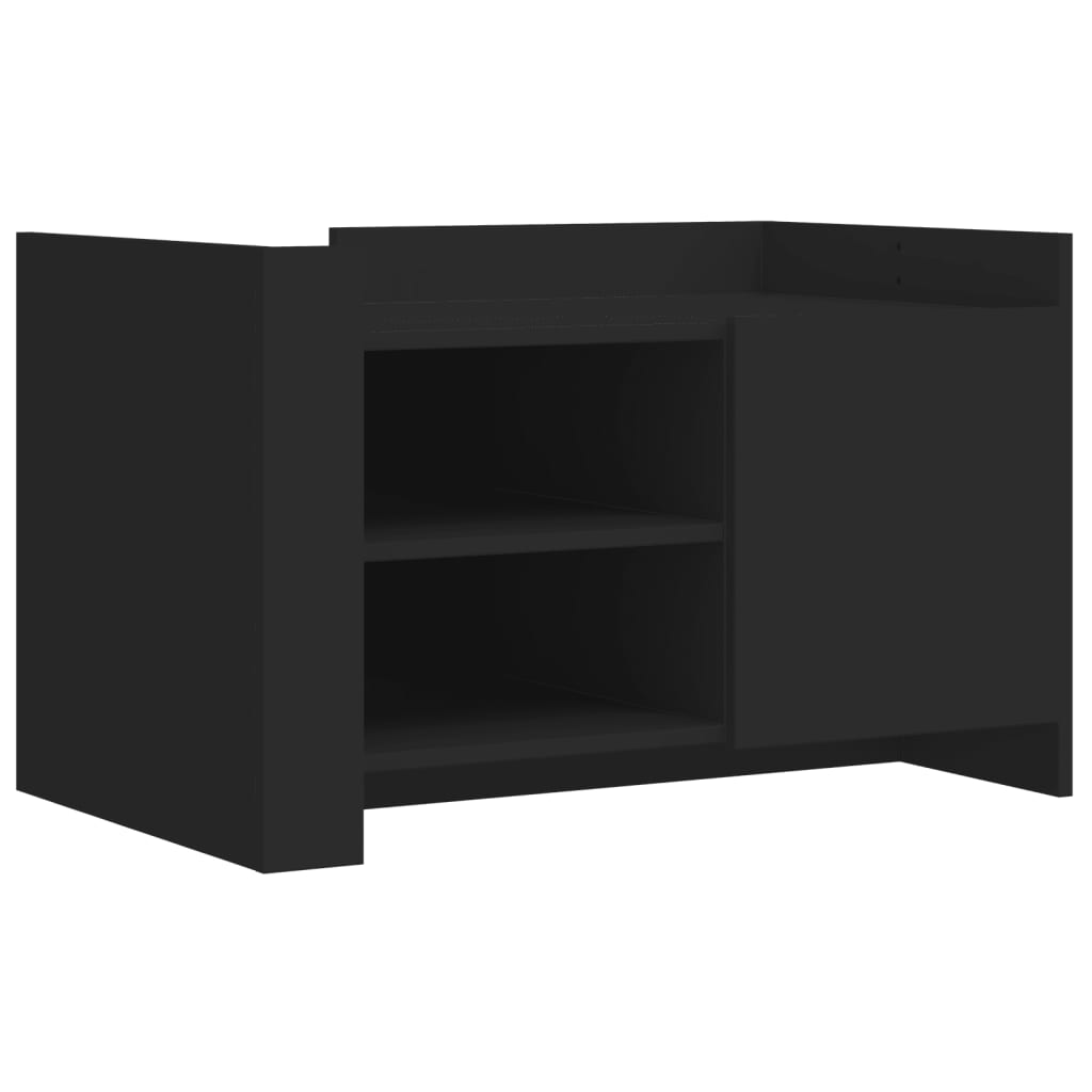 vidaXL Coffee Table Black 80x50x50 cm Engineered Wood