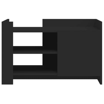 vidaXL Coffee Table Black 80x50x50 cm Engineered Wood
