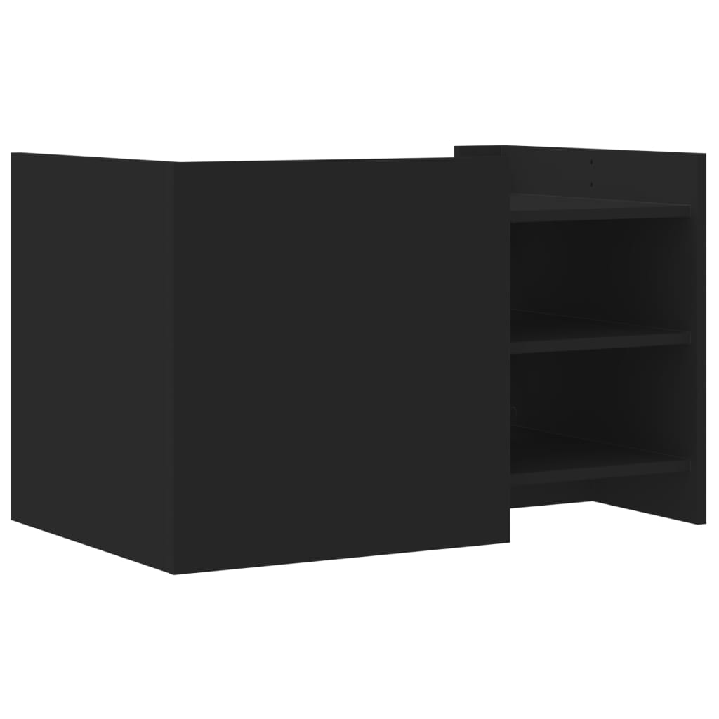 vidaXL Coffee Table Black 80x50x50 cm Engineered Wood