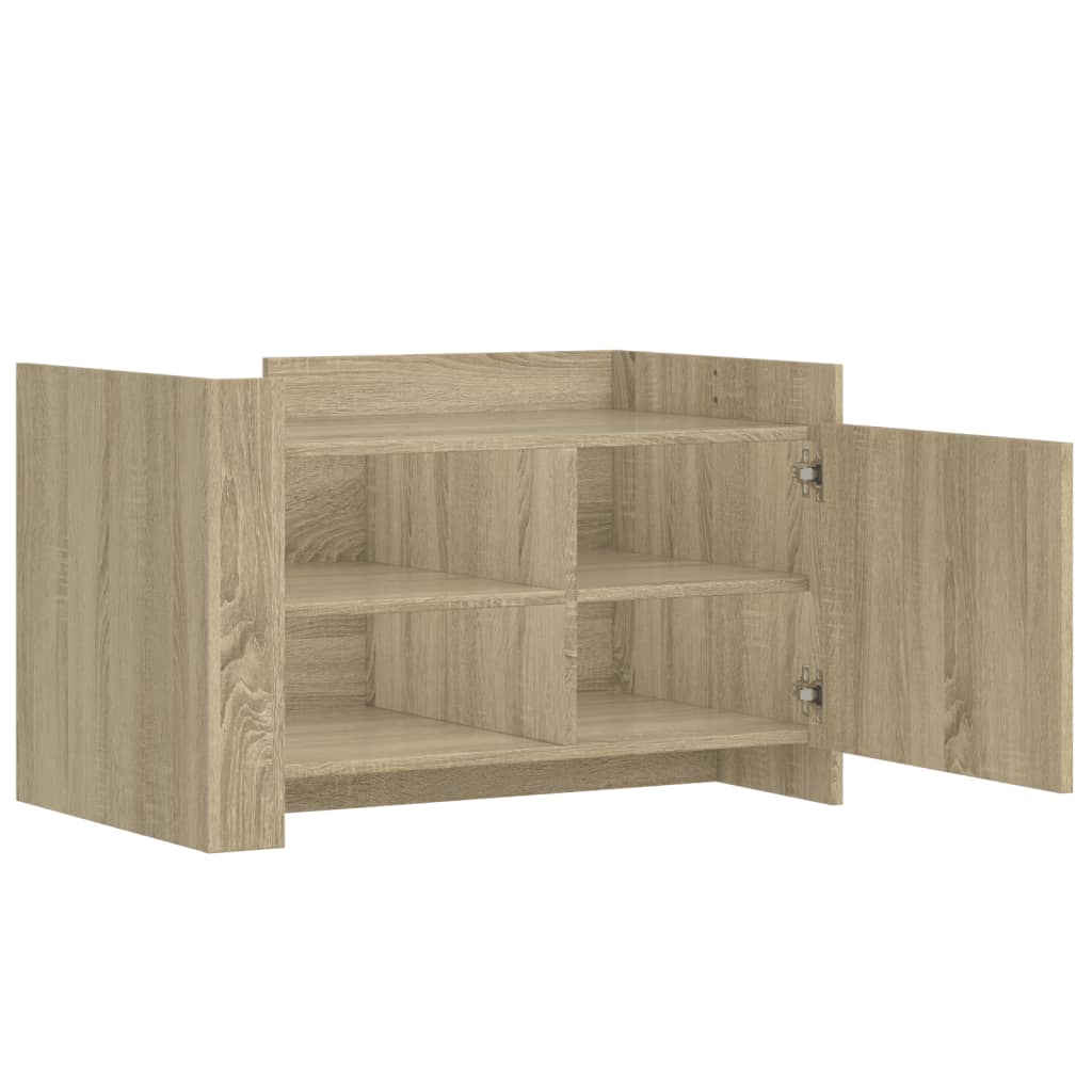 vidaXL Coffee Table Sonoma Oak 80x50x50 cm Engineered Wood
